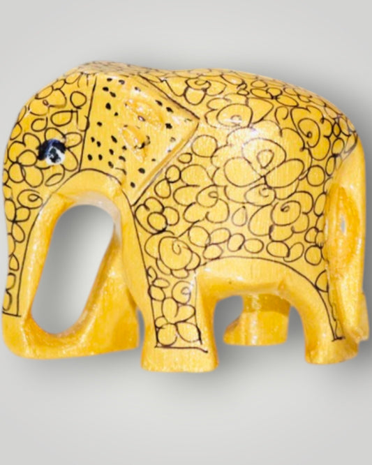 Yellow Paper Mache Elepahnt