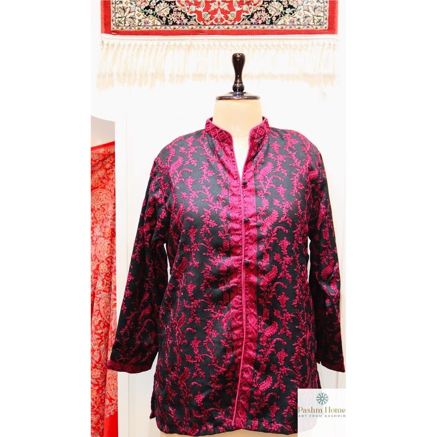 Black Cashmere Ari Short Jacket