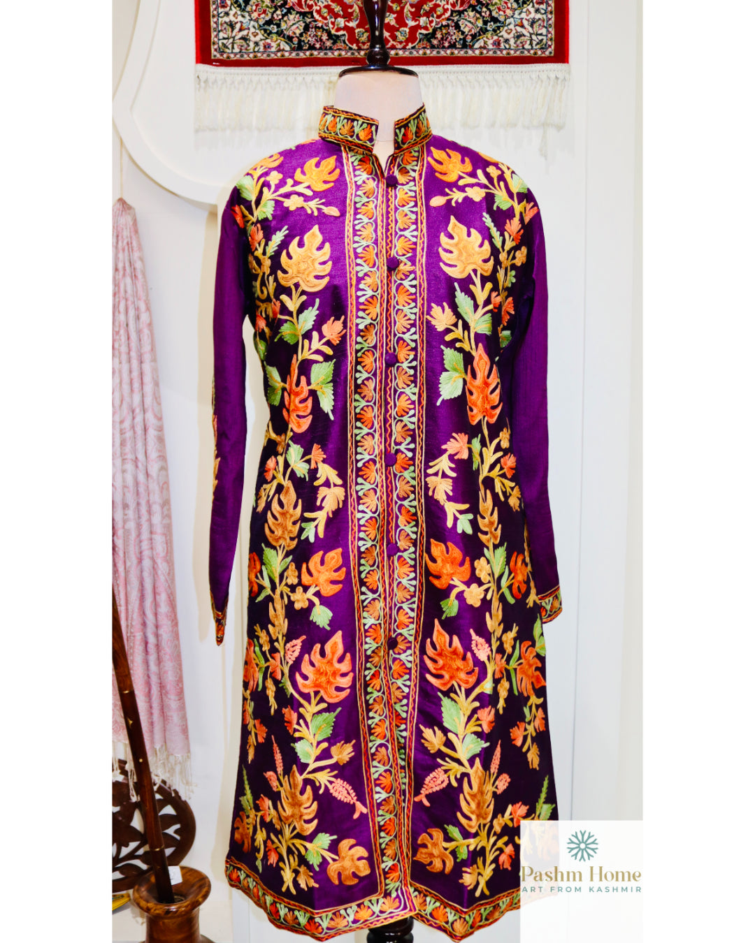 Silk Ari Chinar Long Jacket