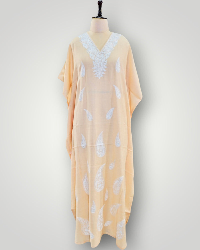 Cream Cashmere Long Kaftan