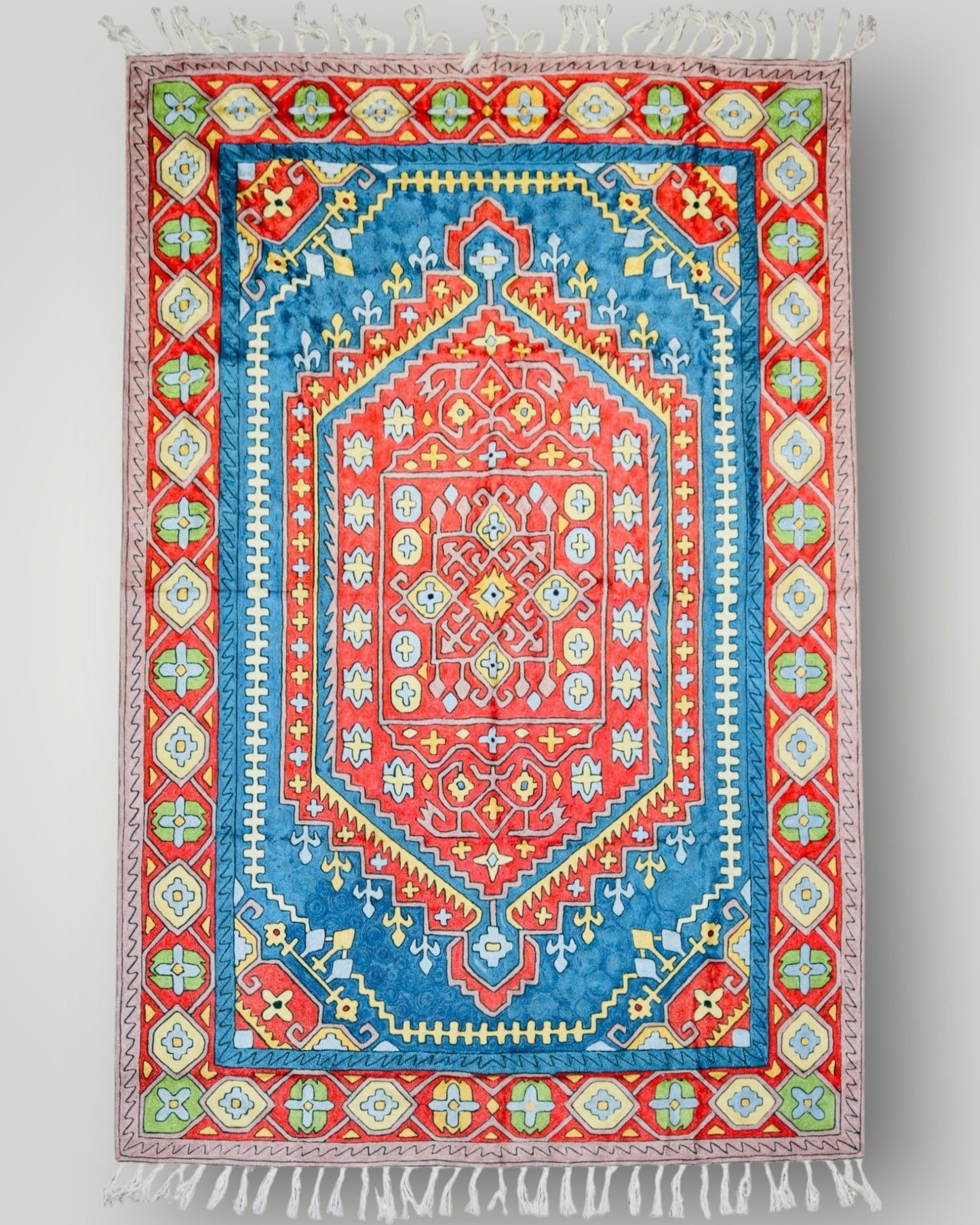 Silk Chainstitch Handmade Klim Rug
