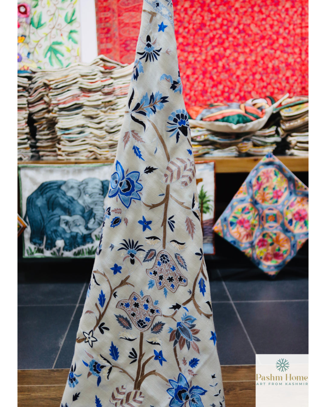 Pure Pashmina Kalamkari Shawl