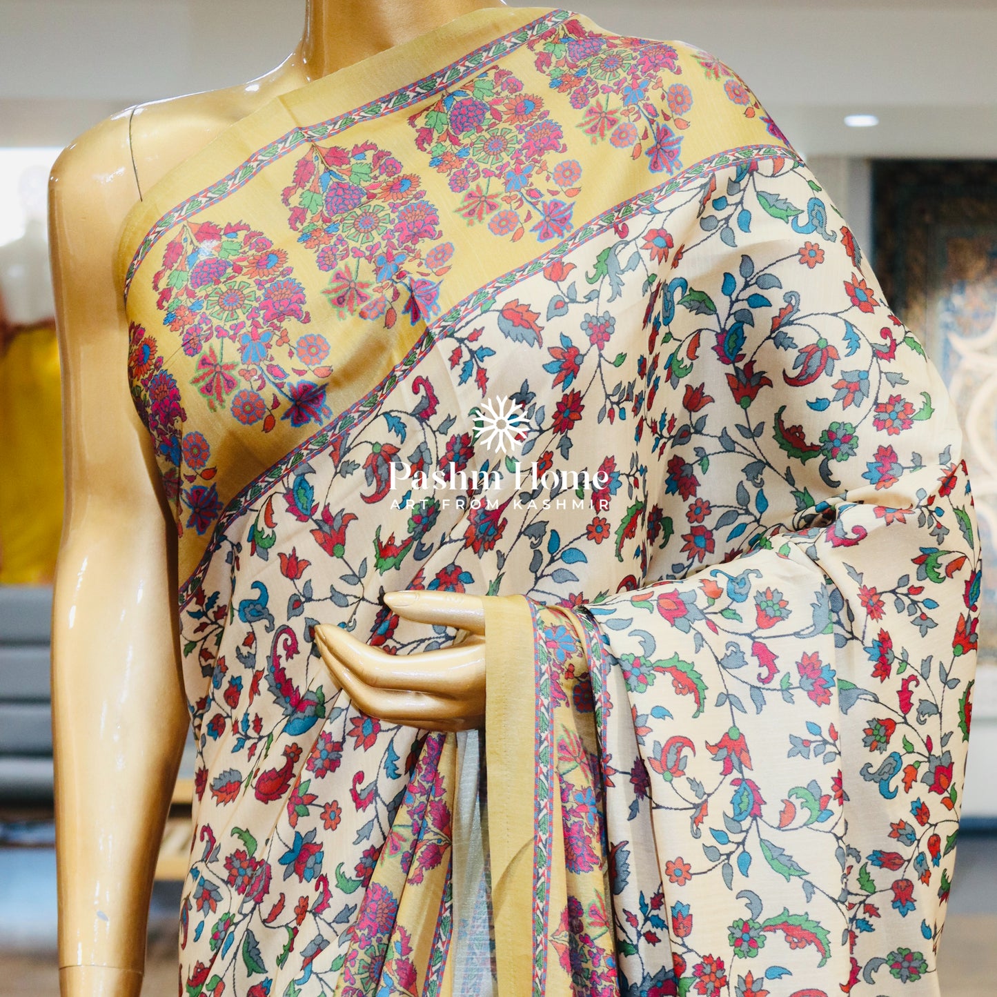 Digital Print Silk Saree