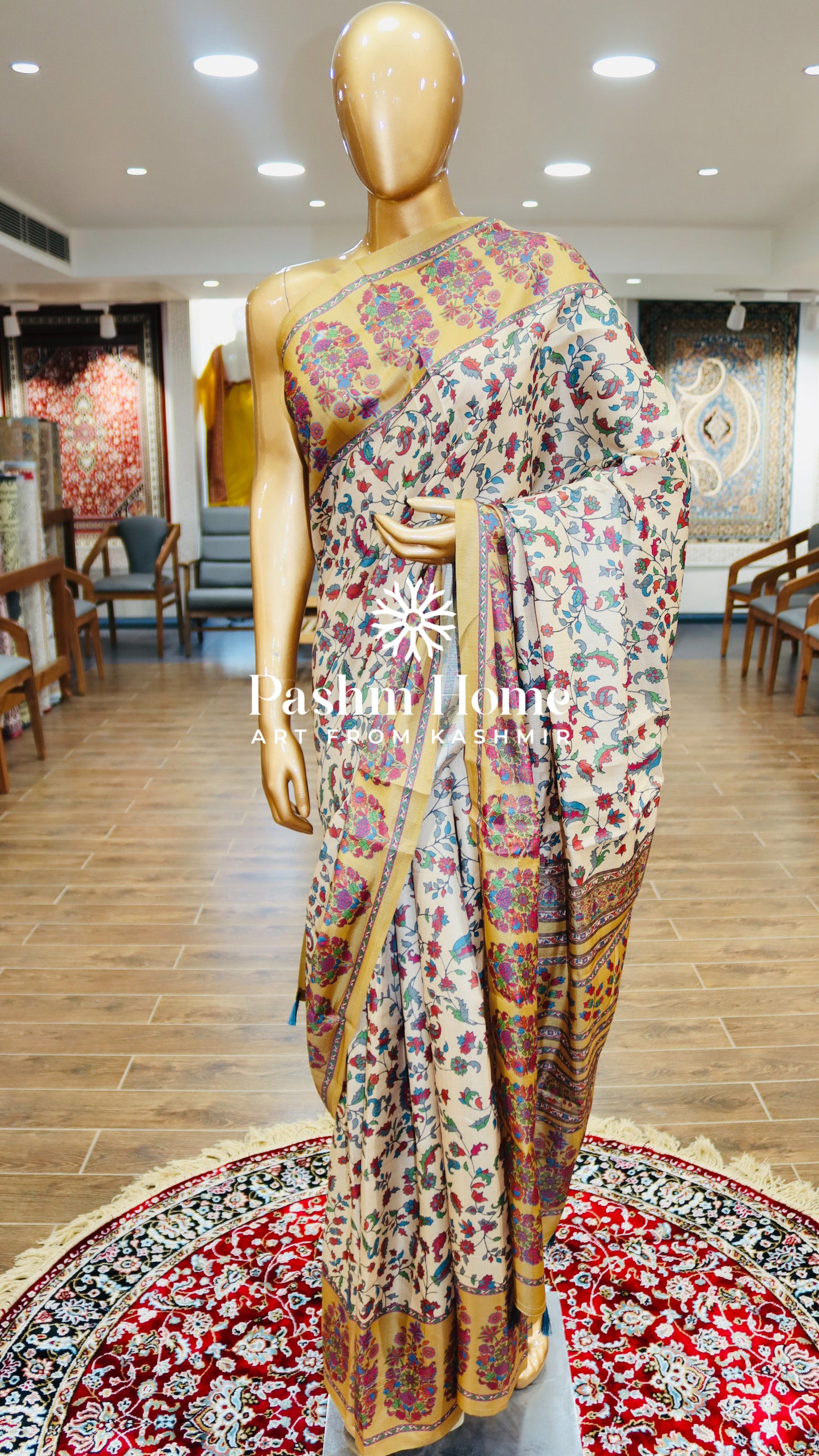 Digital Print Silk Saree