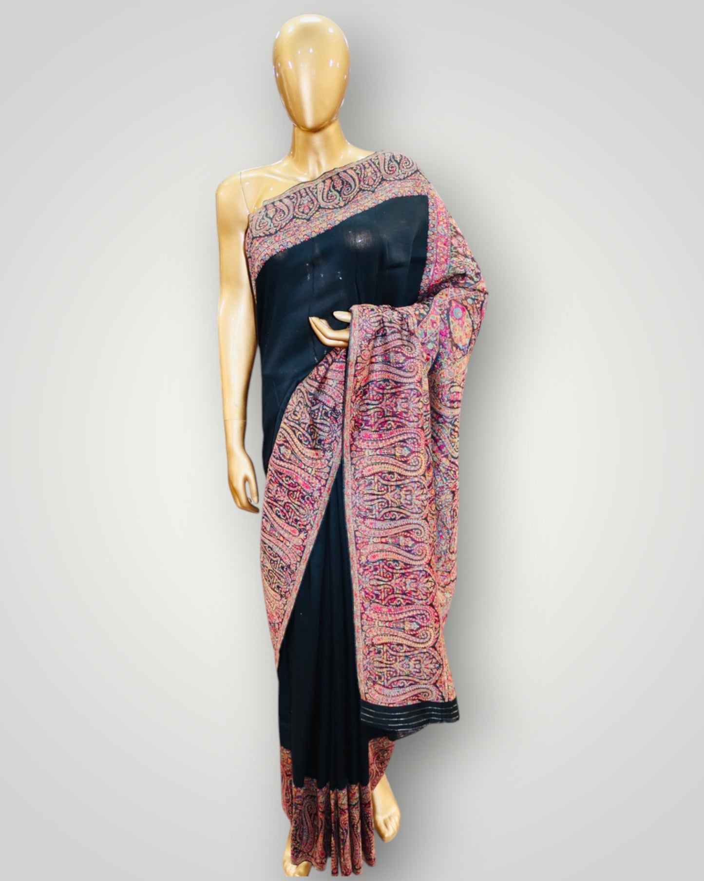 Black Kani Silk Paladar Saree