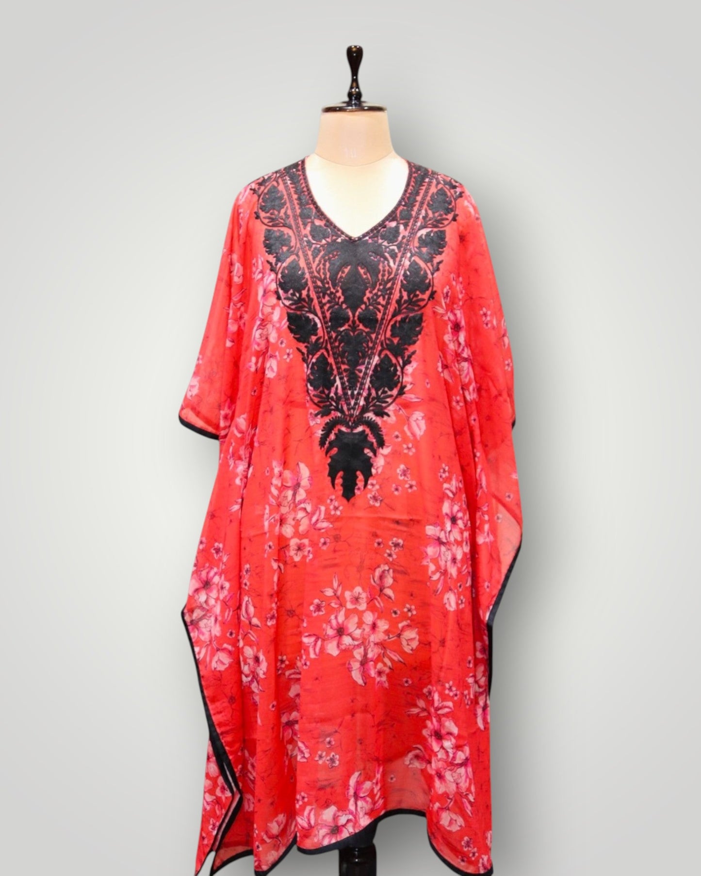 Purple Georgette Ari Designer Short Kaftan
