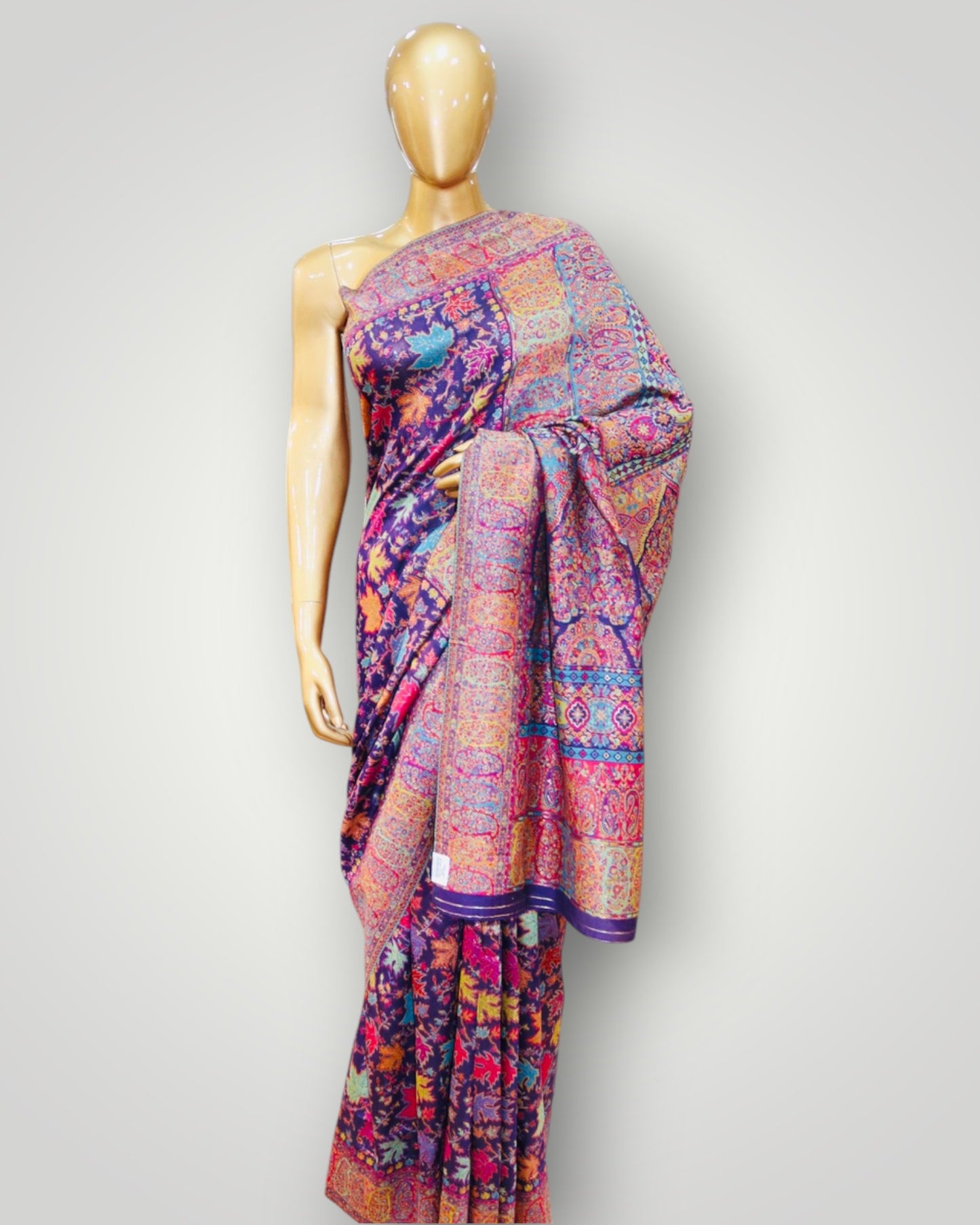 Purple Chinar Kani Allover Saree
