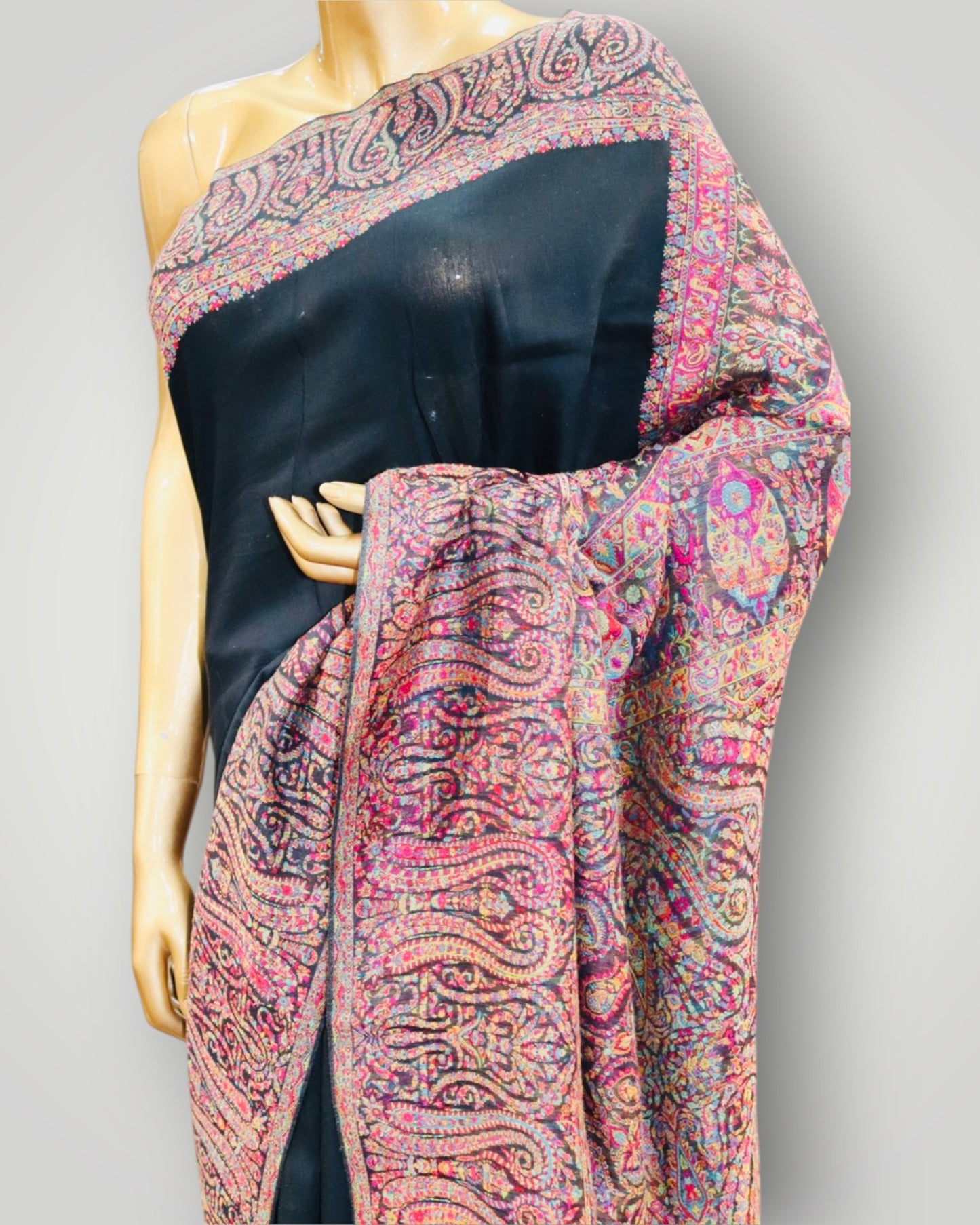 Black Kani Silk Paladar Saree