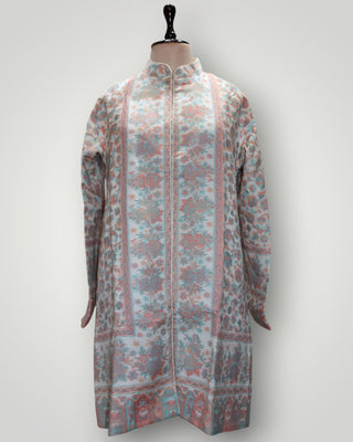 Beige Fine Wool Kani Handwoven Coat