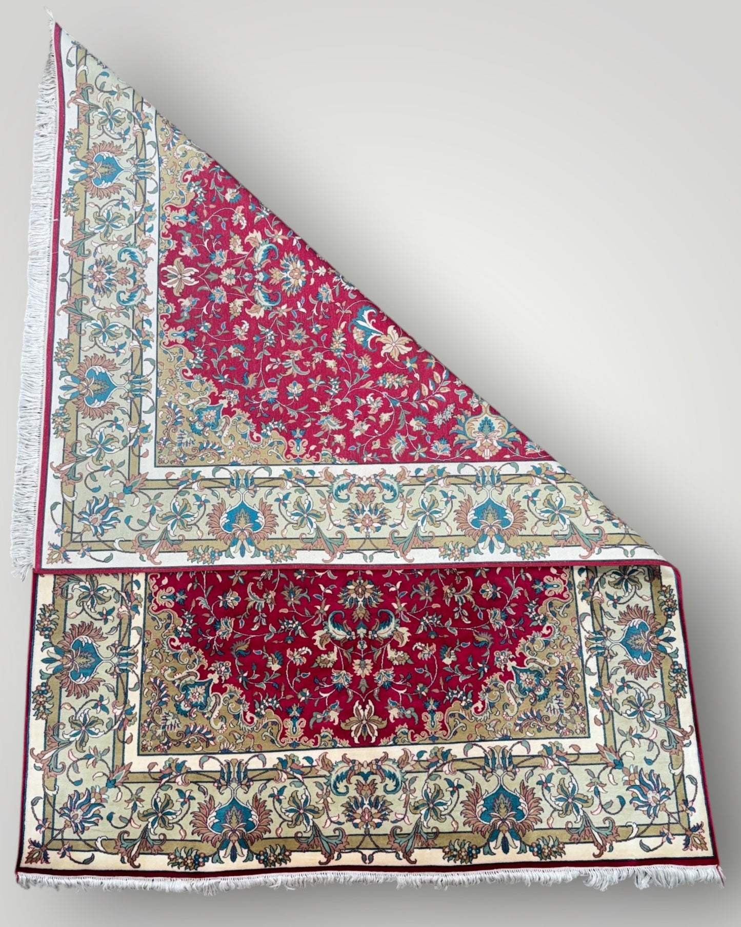 5 FT × 7 FT Kashaan Silk On Silk Hand Knotted Carpet