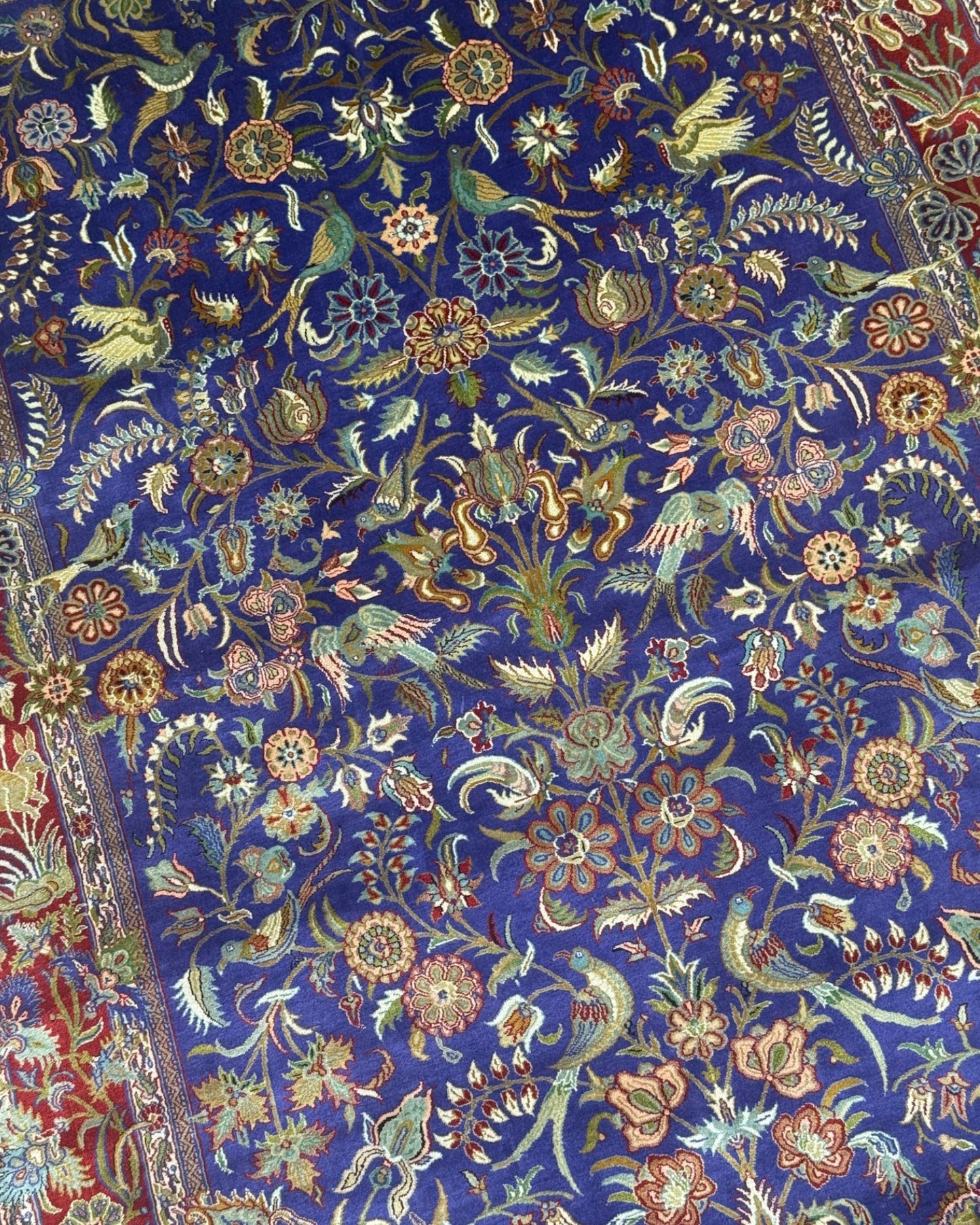 6 FT × 4 FT Aabshaar Silk On Silk Hand Knotted Carpet
