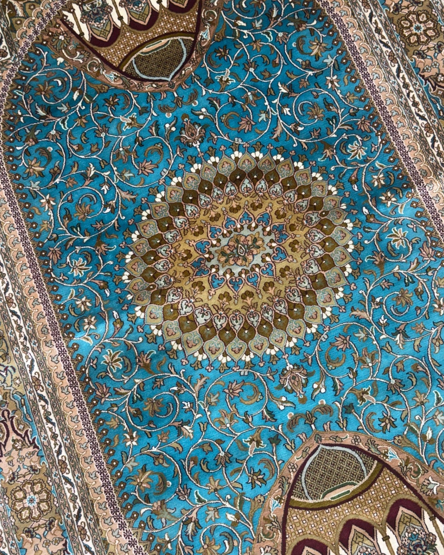 6FT × 4FT Pari Mahal Silk On Silk Hand Knotted Carpet